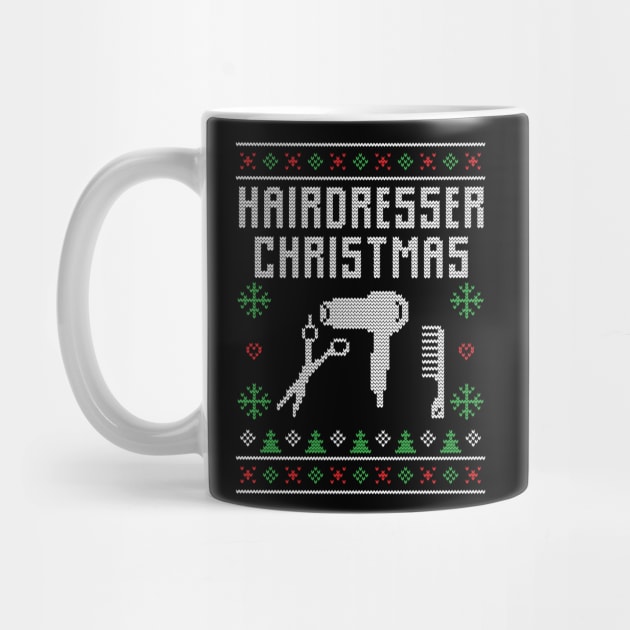 Hairdresser Ugly Christmas Sweater Hairdresser Christmas Gift by BadDesignCo